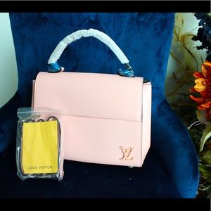 Louis Vuitton Rose Ballerine Leather Cluny BB Bag